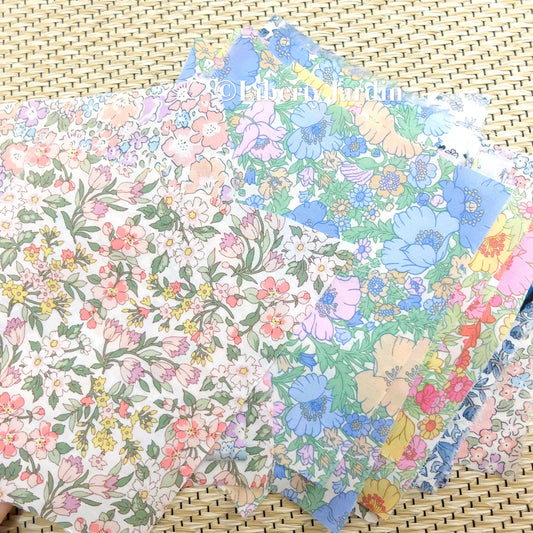 Liberty London Fabric Scrap Packs, Remnant Bundle, Floral Cotton Tana Lawn, Quilting Patchwork Sewing