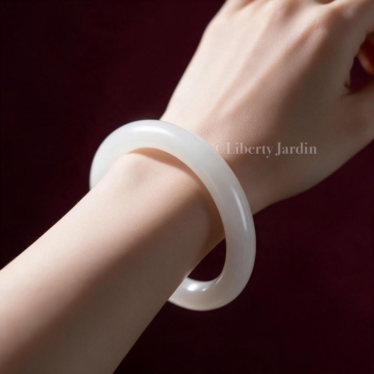 Collectible White Nephrite Jade Bangle, Natural Gemstone Jewellery, Heirloom Priceless Accessories, Certified Customised Bracelet