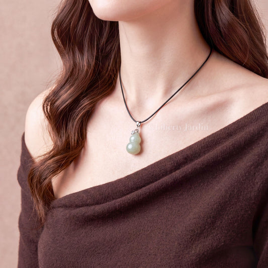 Certified Natural Nephrite Jade Pendant, Lucky Prosperity Necklace, Handmade Jewellery, Handcrafted Gemstone, Gift Ideas
