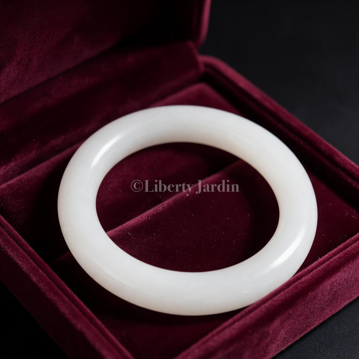 Pre-Order Luxury Russian Nephrite Bangle, White Mutton Fat Bracelet, Natural Non-treated Gemstone Fine Jewellery