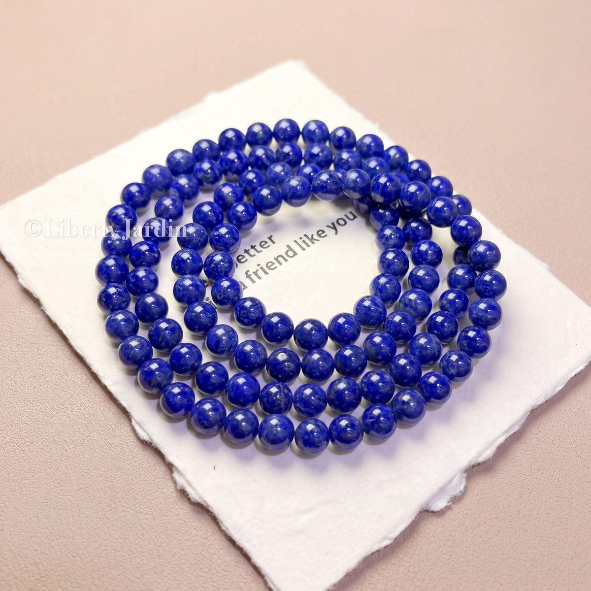Pre-Order Natural AA+ Lapis Lazuli Beaded Necklace, Statement Deep Royal Blue, Handmade Sustainable Accessories