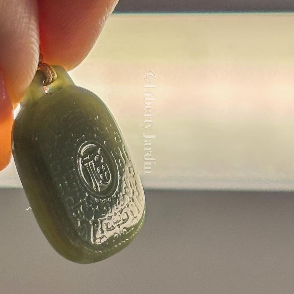 Certified Natural Nephrite Jade, Non-treated Gemstone Pendant, Lucky Prosperity Necklace, Handmade Jewellery, Sustainable Accessories