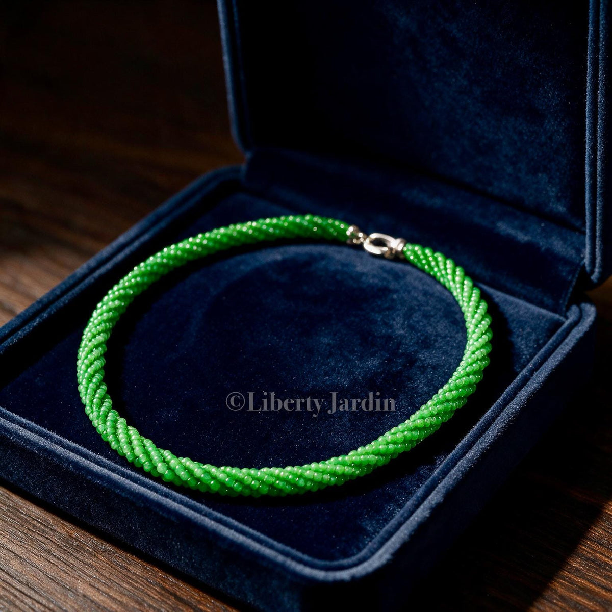 Icy Vivid Green Guatemalan Jadeite Choker, Heirloom Timeless Necklace, Personalised 18K Gold-filled Handmade Jewellery