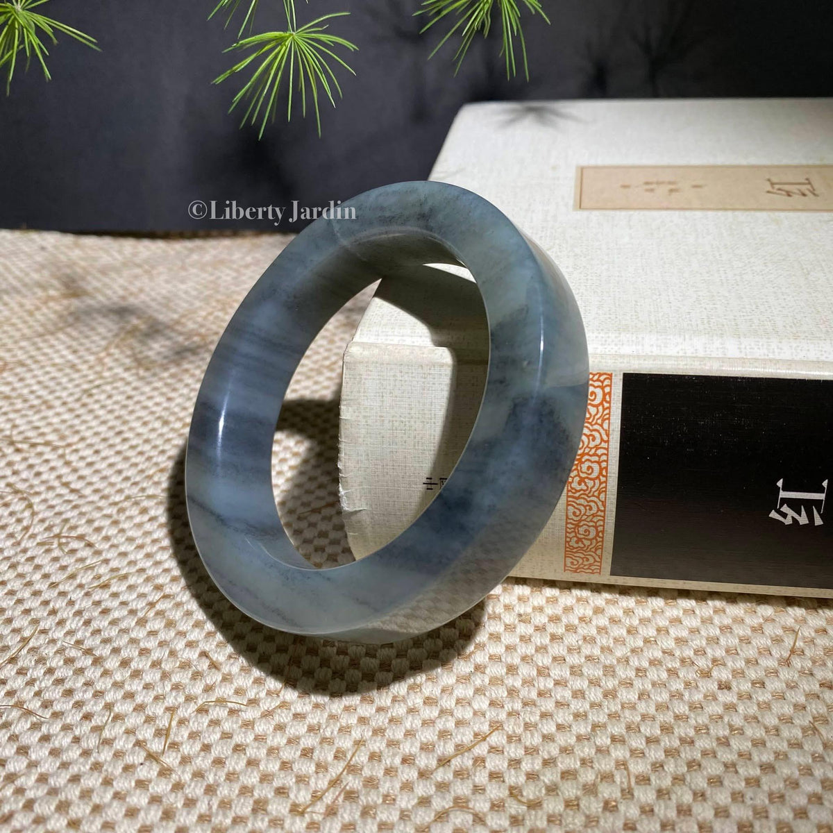 58mm Collectible Nephrite Bangle, Natural Gemstone Armband, Certified Non-treated Jade, Gender-neutral Bracelet, Handmade Jewellery
