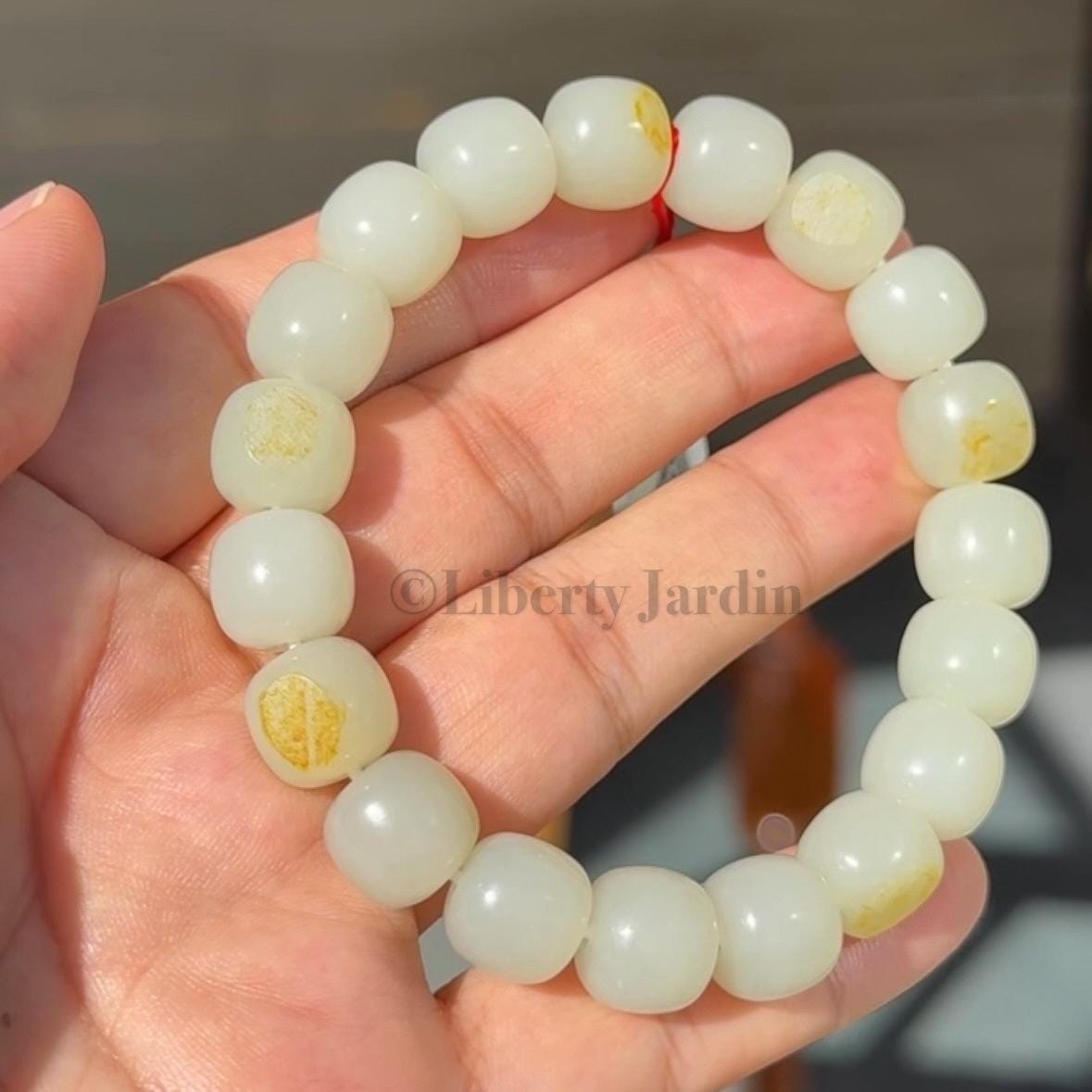 Seed Jade Pebbles Nephrite Bracelet, Natural Untreated Gemstone, Neutral-Gender Beaded Armband, Distinctive Statement Collectible