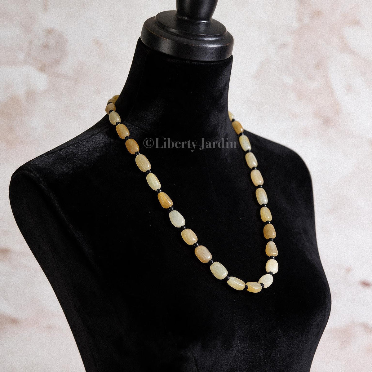 Natural Nephrite Necklace, Seed Jade Beaded Strand, Gemstone Jewellery, Handmade Sustainable Accessories, Non-treated Certified