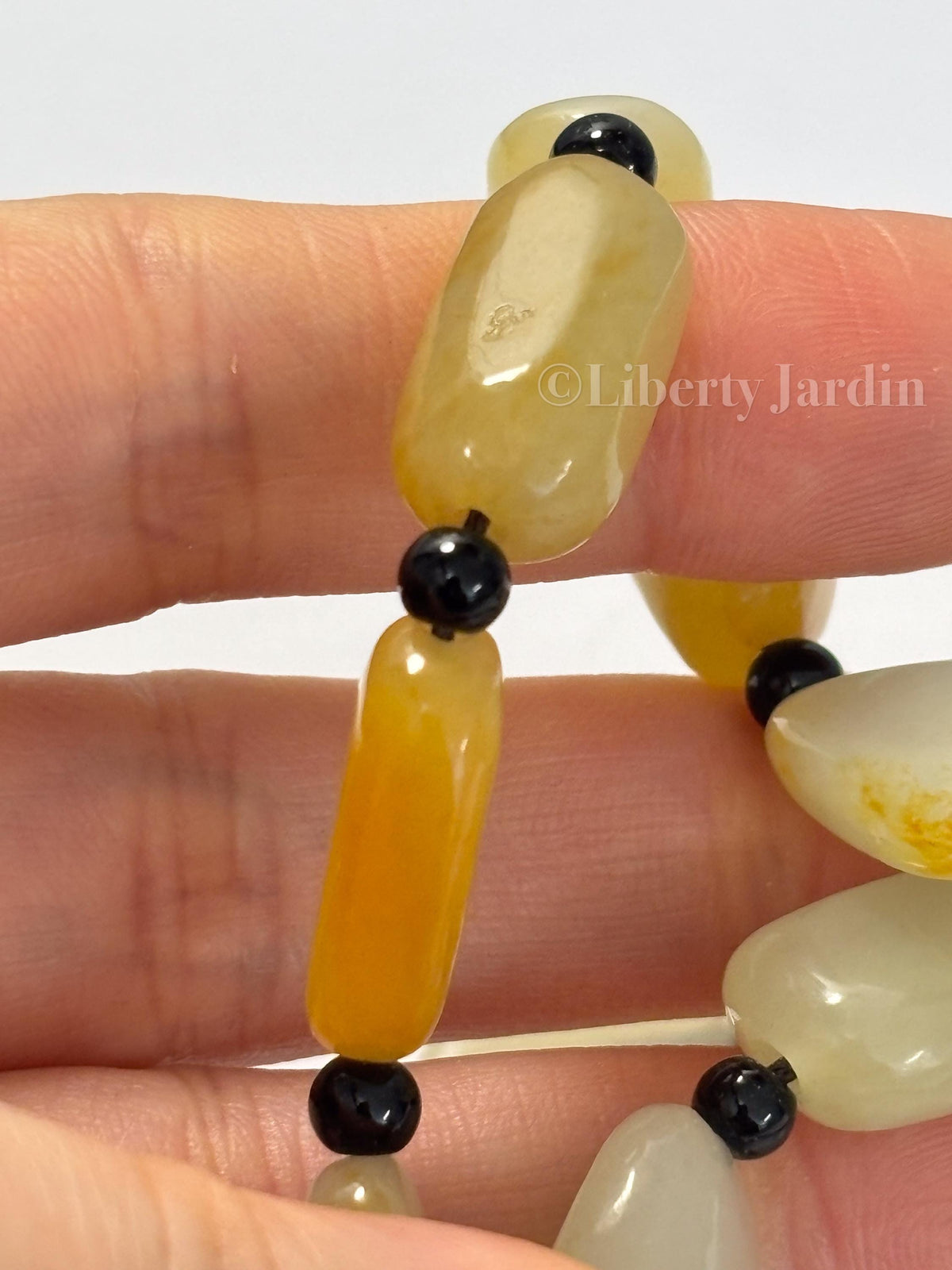 Natural Nephrite Necklace, Seed Jade Beaded Strand, Gemstone Jewellery, Handmade Sustainable Accessories, Non-treated Certified
