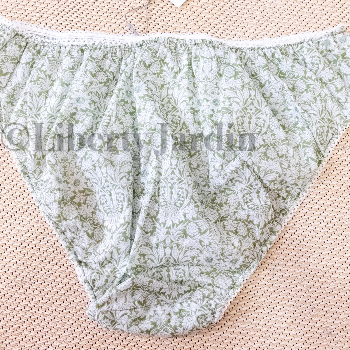 Liberty London Handmade Knickers, Cotton Personalised Underwear, Sustainable Womenswear, Customised Panties, Ethical Organic Lingerie