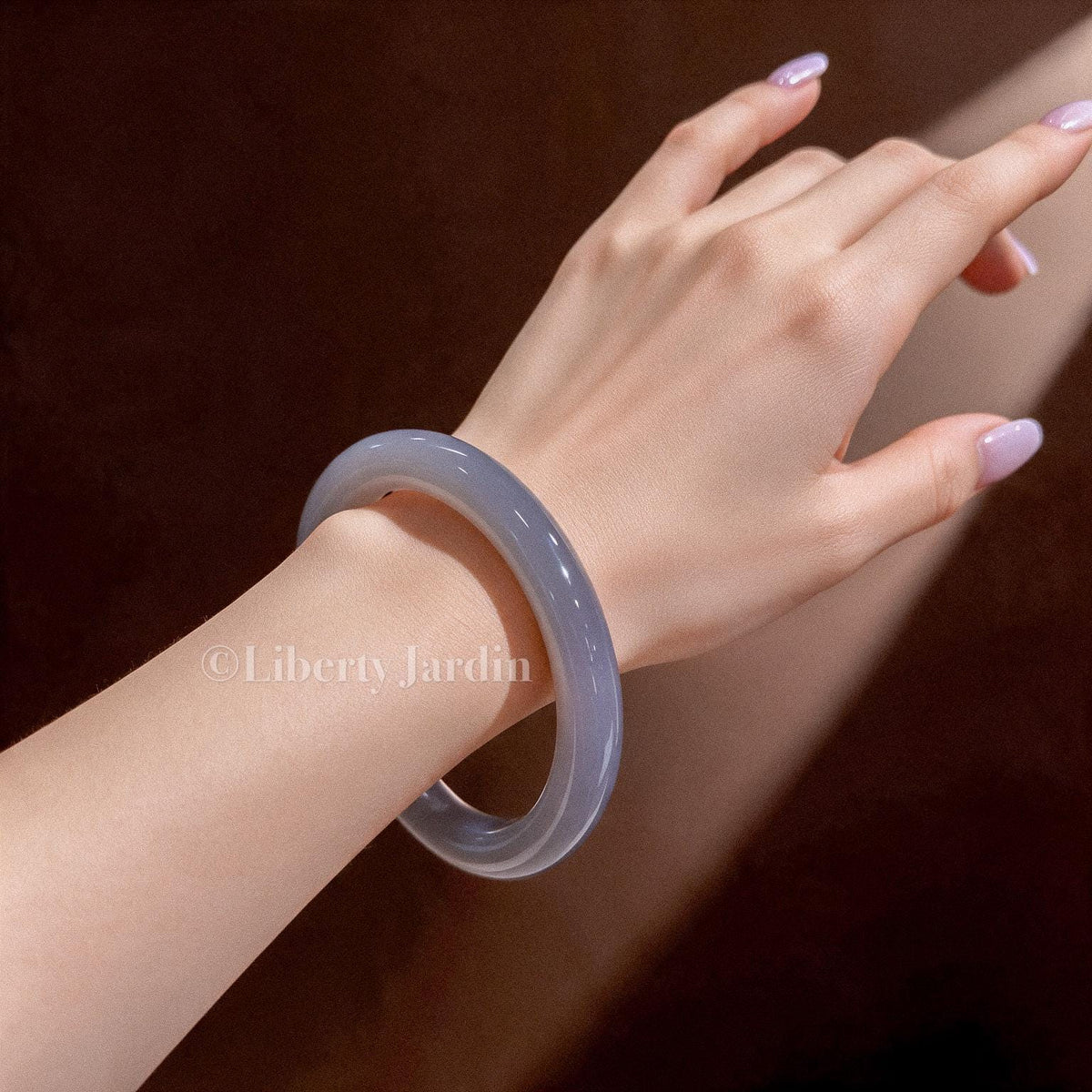 Purple Natural Nephrite Bangle, Certified Non-treated Armband, Gemstone Bracelet Accessories, Minimalist Sustainable Personalised Jewellery