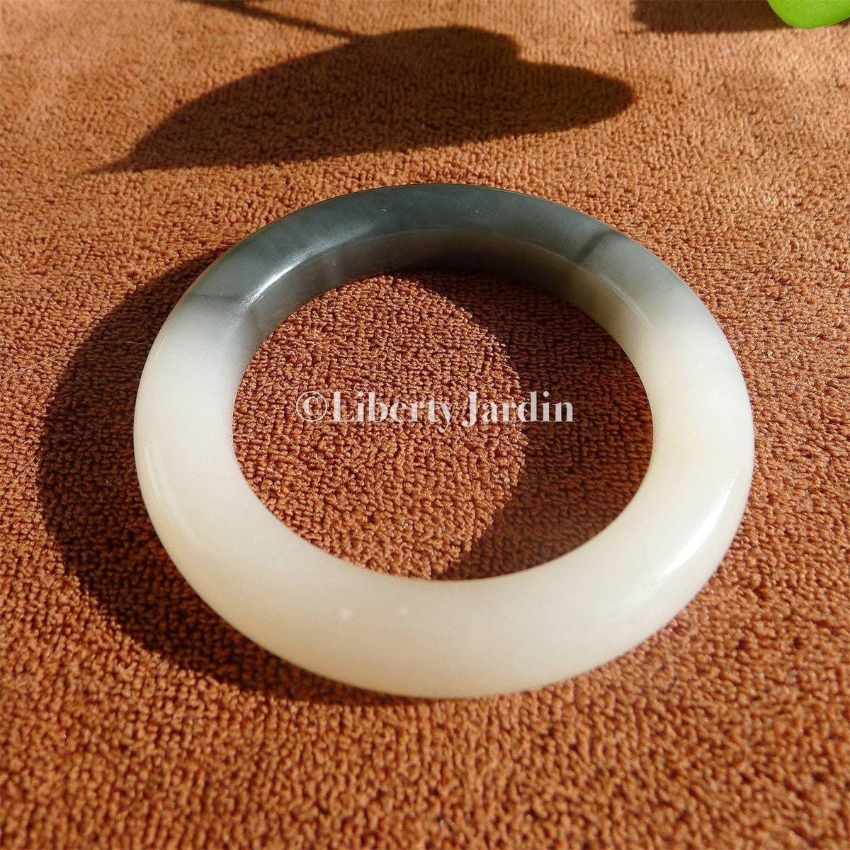 Mutton Fat Natural Nephrite Bangle, Distinctive Gemstone Armband, Certified Non-treated Jade, Statement Handmade Accessories