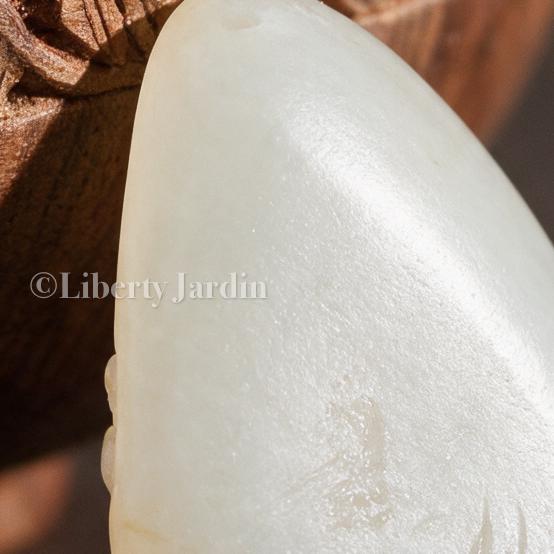 Seed Jade Nephrite Pendant, Carving Jade River Pebbles Gemstone, Natural Untreated Certified, Collectible Distinctive