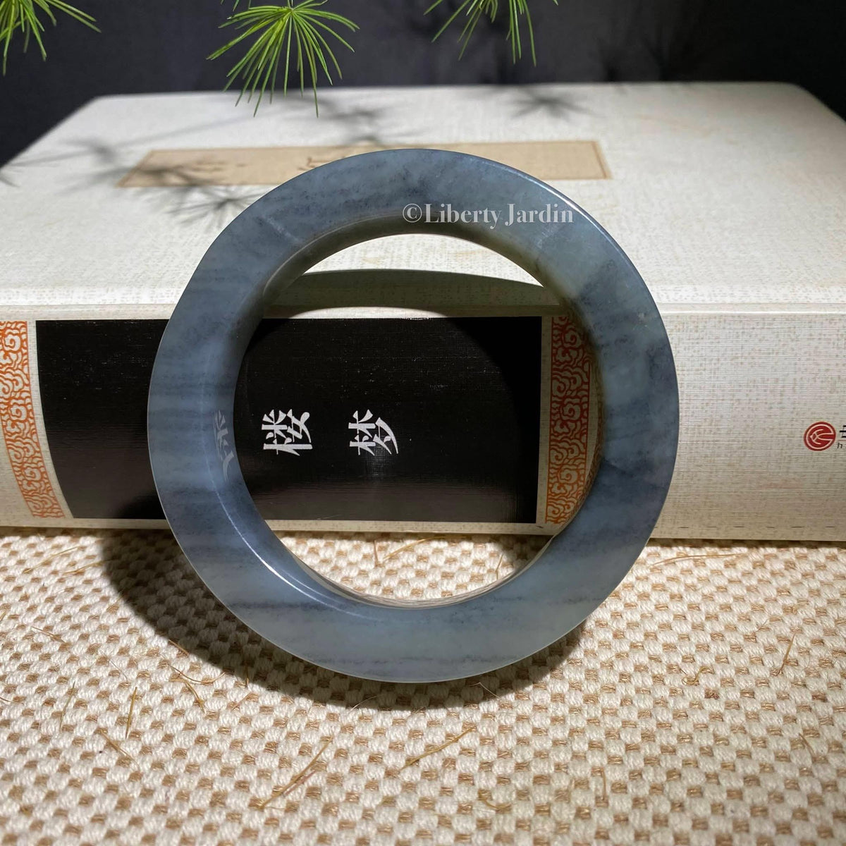58mm Collectible Nephrite Bangle, Natural Gemstone Armband, Certified Non-treated Jade, Gender-neutral Bracelet, Handmade Jewellery