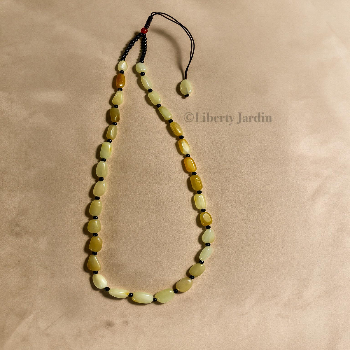 Natural Nephrite Necklace, Seed Jade Beaded Strand, Gemstone Jewellery, Handmade Sustainable Accessories, Non-treated Certified
