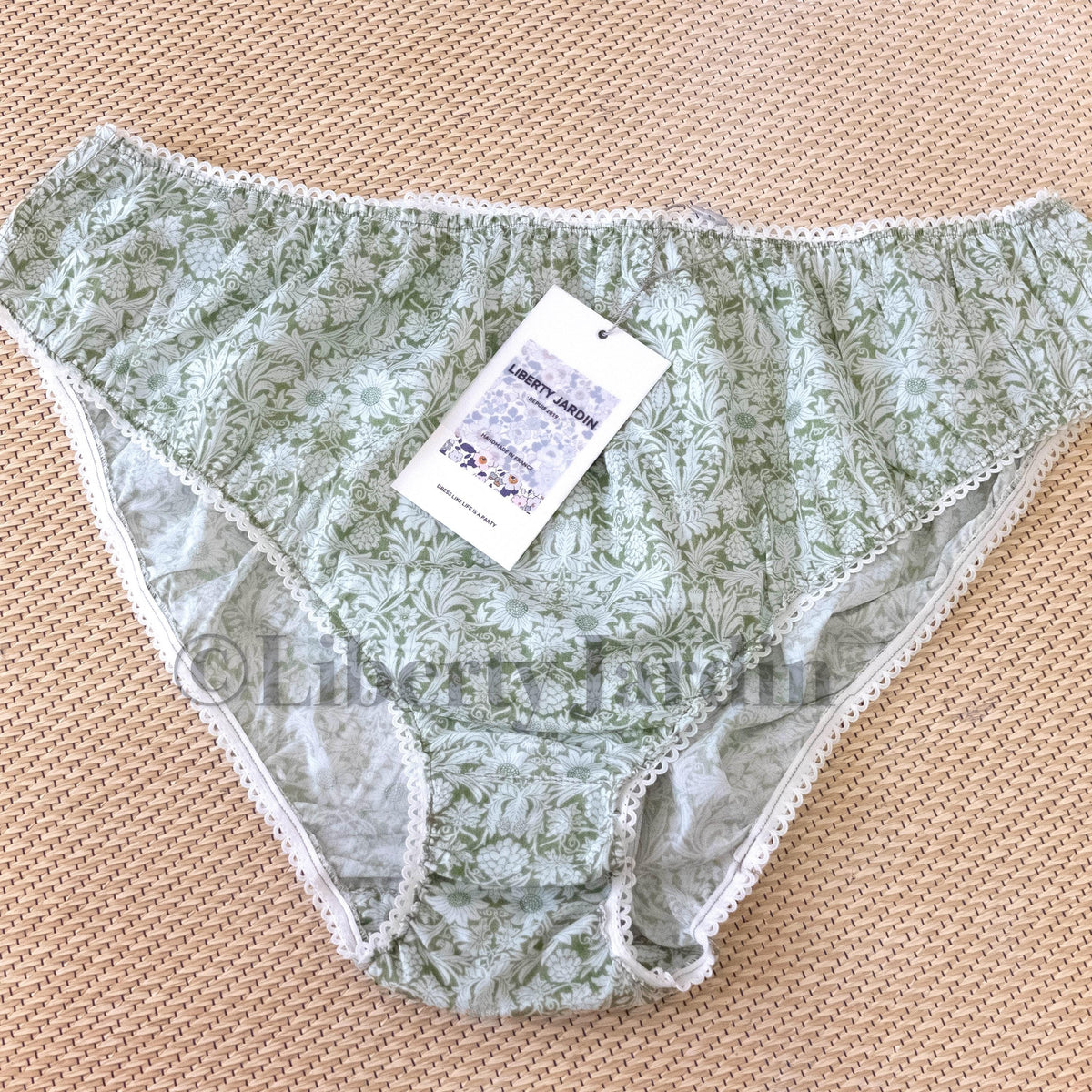 Liberty London Handmade Knickers, Cotton Personalised Underwear, Sustainable Womenswear, Customised Panties, Ethical Organic Lingerie