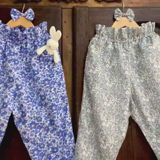 Liberty London Fabric Pants: Ditsy Floral Print, Cotton Trousers