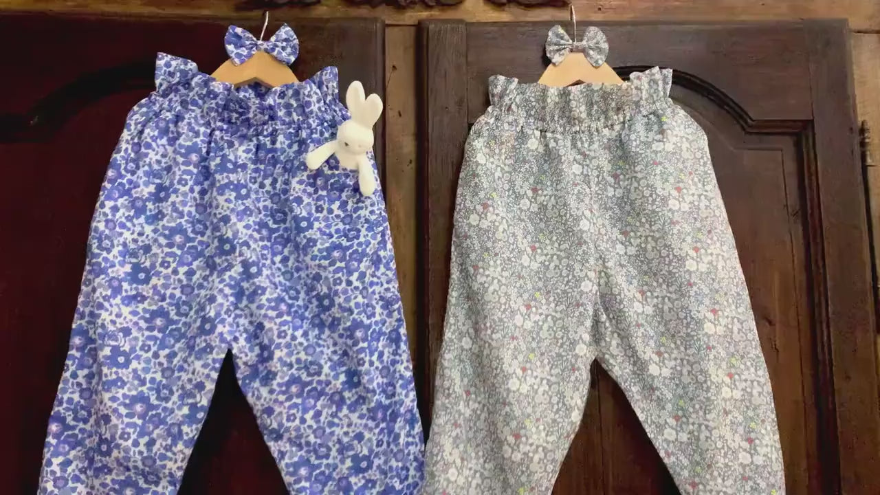 Liberty London Fabric Pants: Ditsy Floral Print, Cotton Trousers