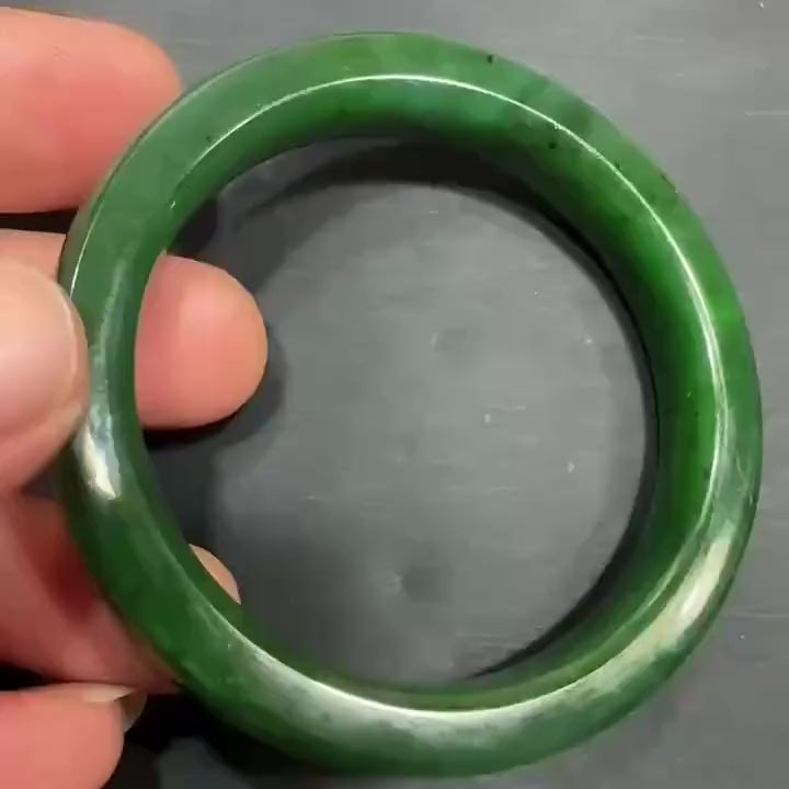 Pre-Order SET, Russian Nephrite Bangle Bracelet, Natural Non-treated Gemstone Fine Jewellery, Special Occasion Accessories