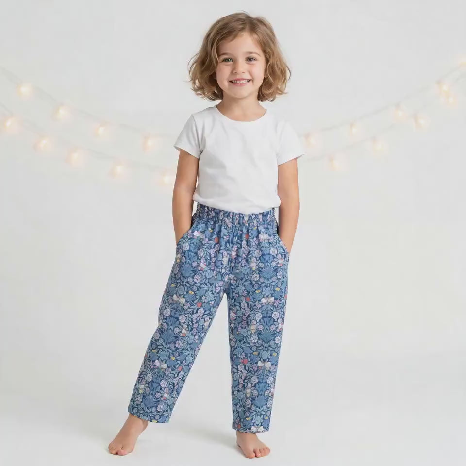 Liberty London Tapper Pants, Handmade Ethical Clothing, Customised Cotton Trousers, Sustainable Tailoring Outfit, Personalised Clothing