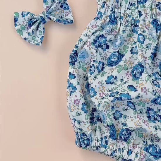 Liberty London Handmade Bloomer, Floral-print Nappy Cover, Sustainable Eco-friendly Children-wear, Personalised Tailoring Cotton Clothing